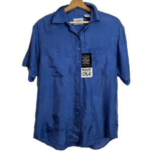 100% SILK Button Down Shirt